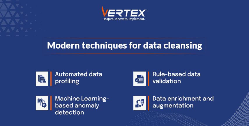 Modern techniques for data cleansing
